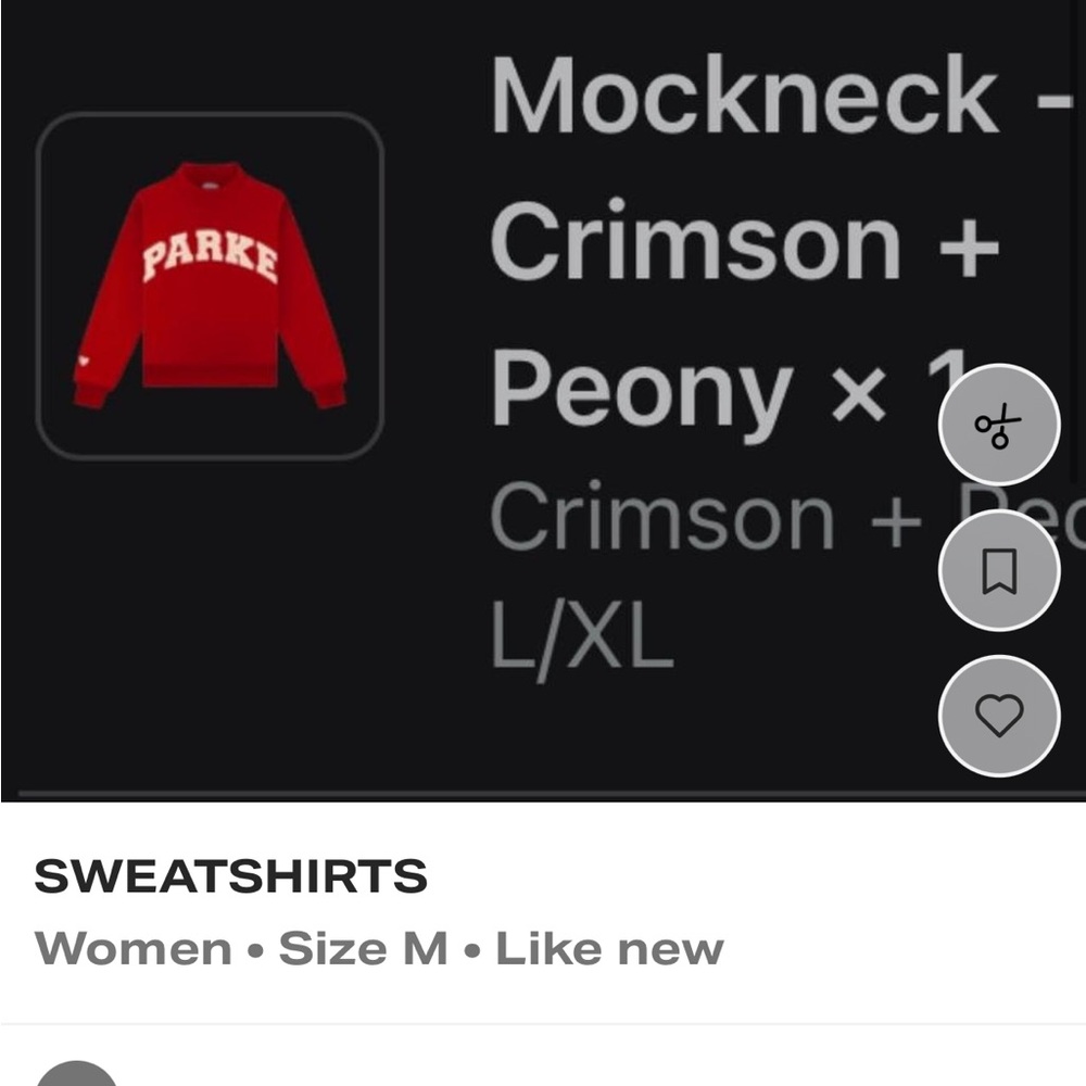 Parke Crimson Mockneck Sweater